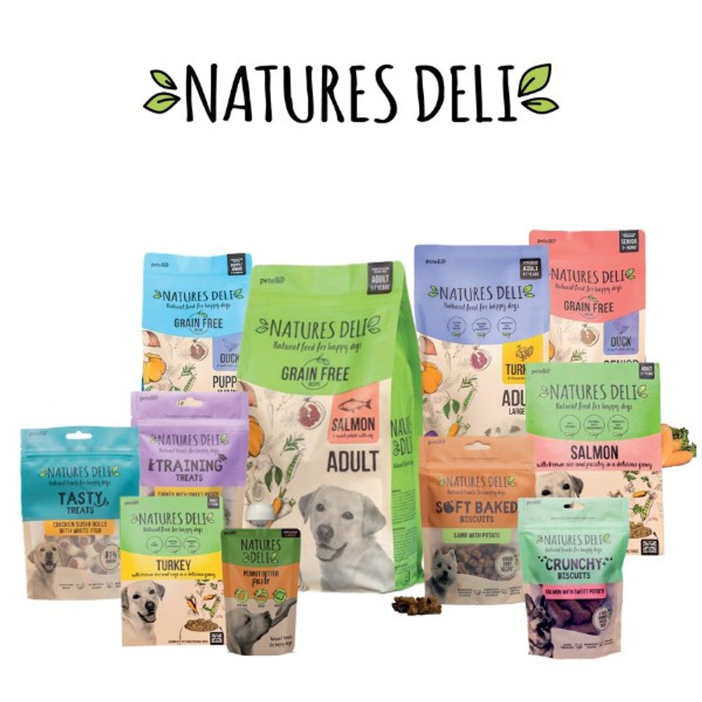 Natures Deli Salmon with Sweet Potato Crunchy Dog Biscuits (225g) - Wuffies