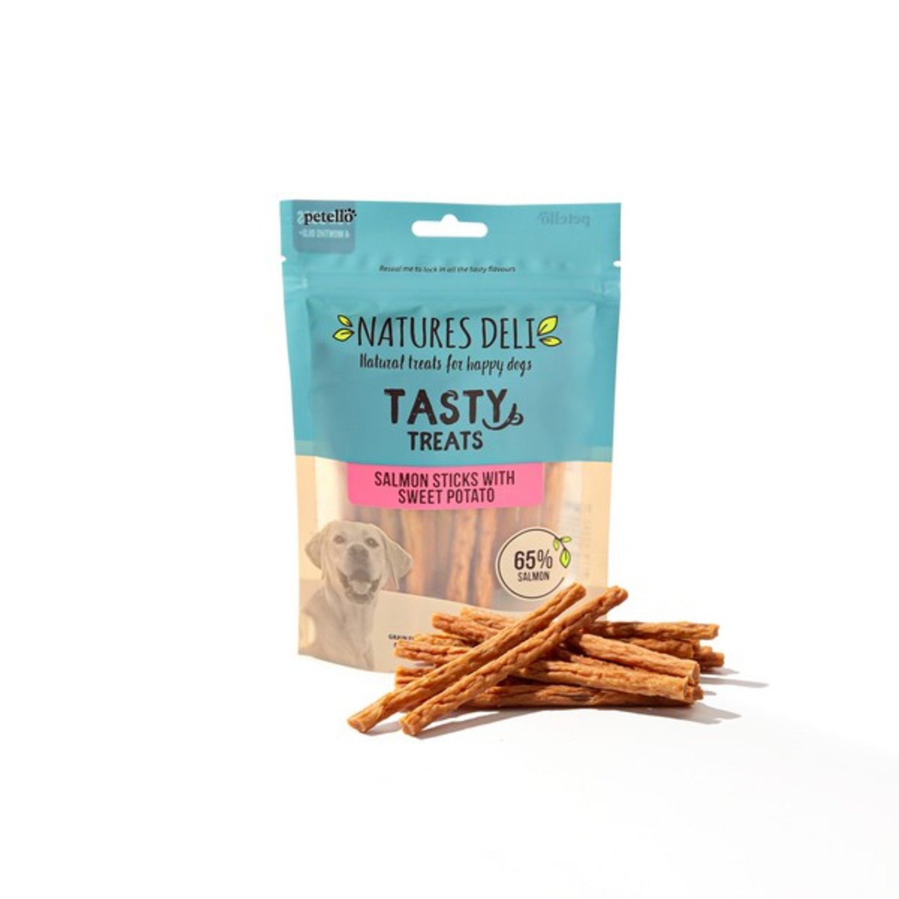 Natures Deli Wild Salmon & Sweet Potato Sticks (100g) - Wuffies
