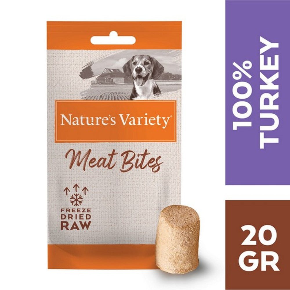 Natures Variety Freeze Dried Bites Turkey (20g) - Wuffies