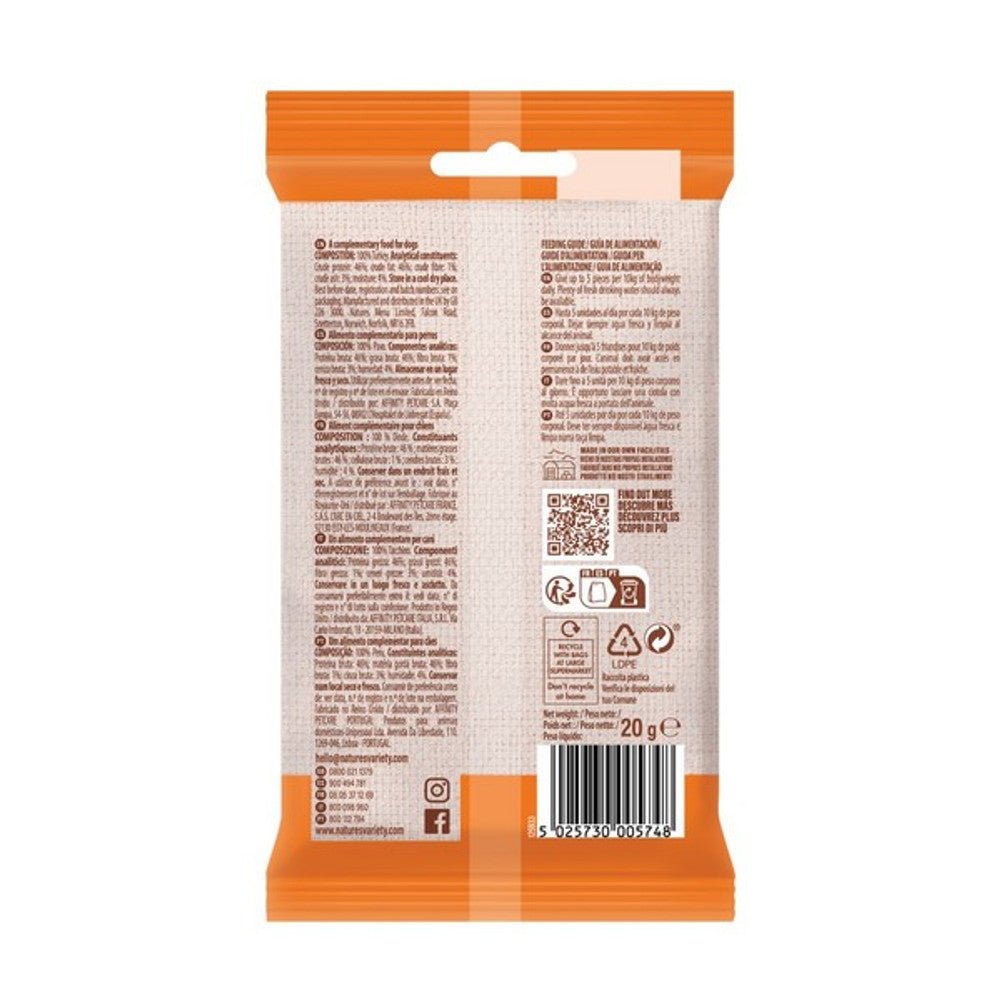 Natures Variety Freeze Dried Bites Turkey (20g) - Wuffies