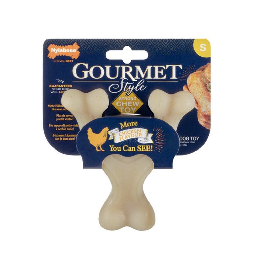 Nylabone Chicken MAX Strong Gourmet Wishbone (Various Sizes) - Wuffies
