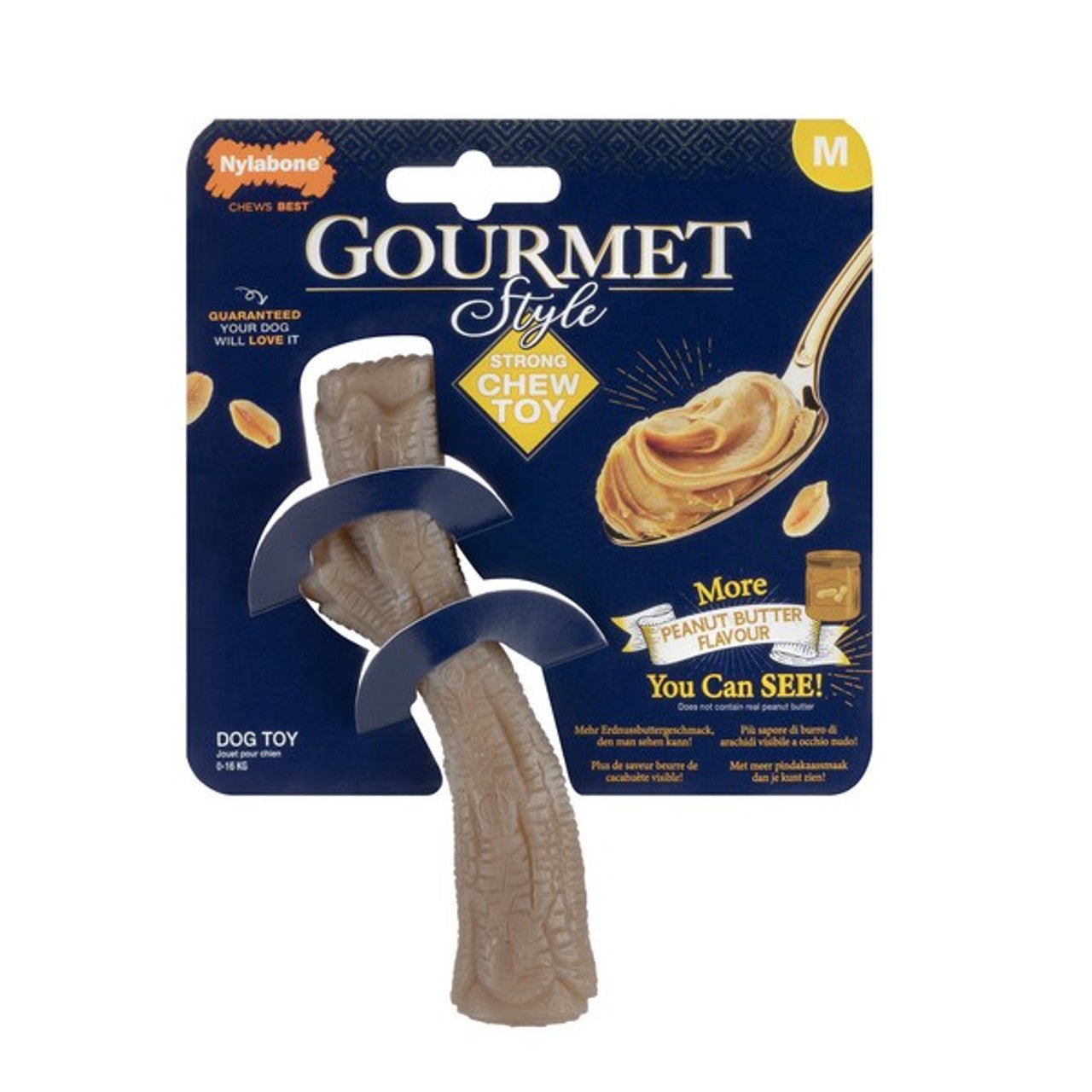 Nylabone Peanut Butter MAX Strong Gourmet Stick - Wuffies