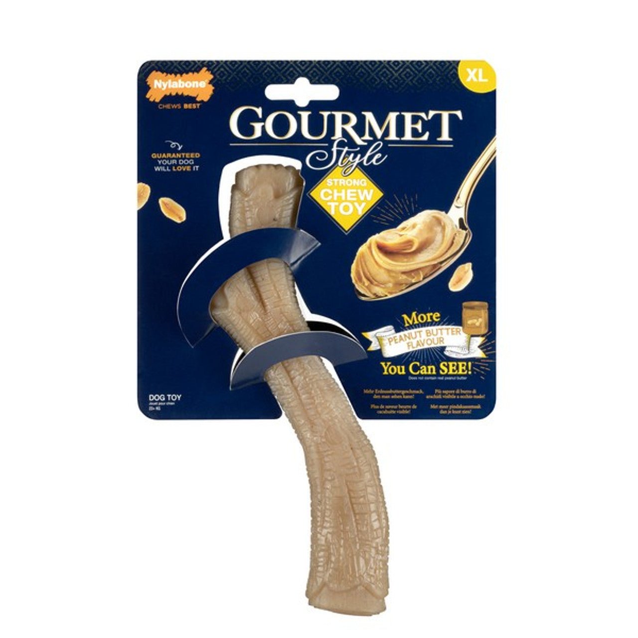 Nylabone Peanut Butter MAX Strong Gourmet Stick - Wuffies