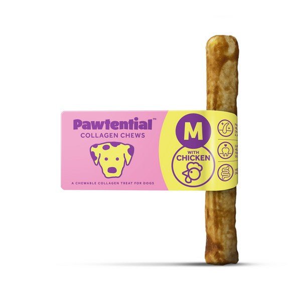 Pawtential Collagen Chew Chicken Flavour (70g, Medium) - Wuffies
