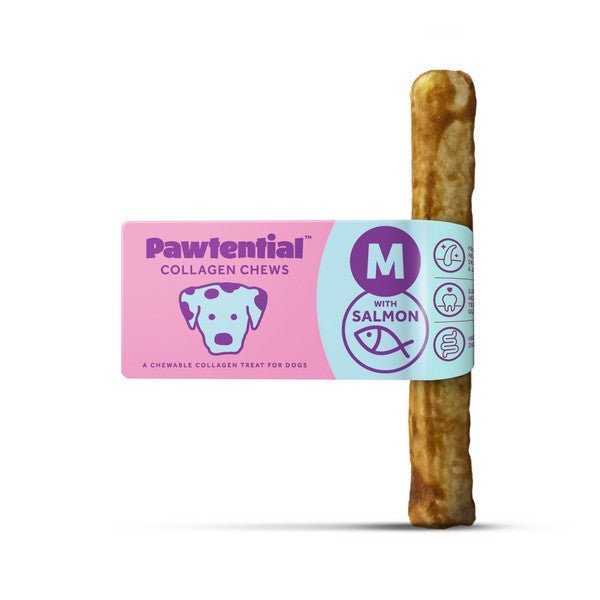 Pawtential Collagen Chew Salmon Flavour (70g, Medium) - Wuffies