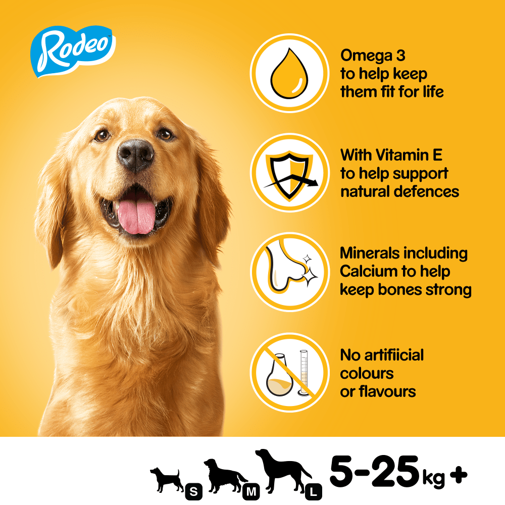 Pedigree Rodeo Chews with Beef (7 Sticks) - Wuffies