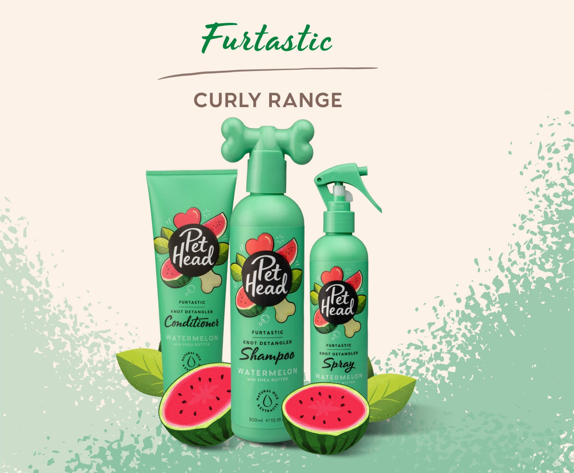 Pet Head Furtastic Knot Detangler Conditioner Watermelon (250ml) - Wuffies