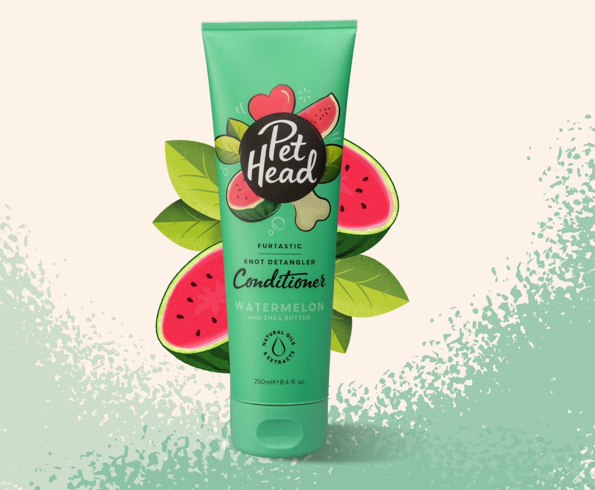 Pet Head Furtastic Knot Detangler Conditioner Watermelon (250ml) - Wuffies