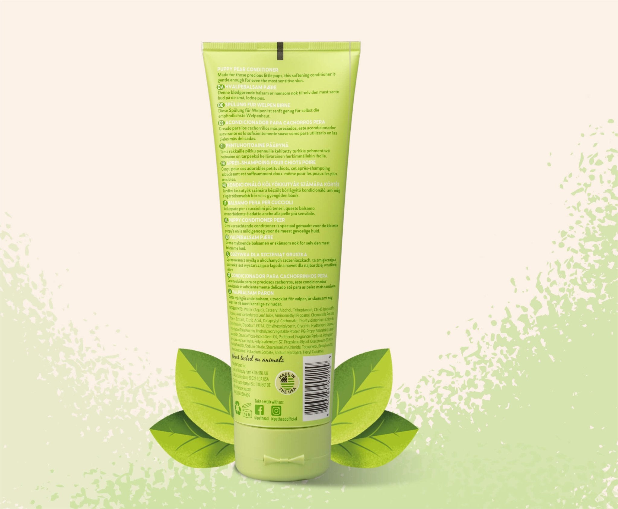 Pet Head Mucky Pup Puppy Conditioner Pear (250ml) - Wuffies