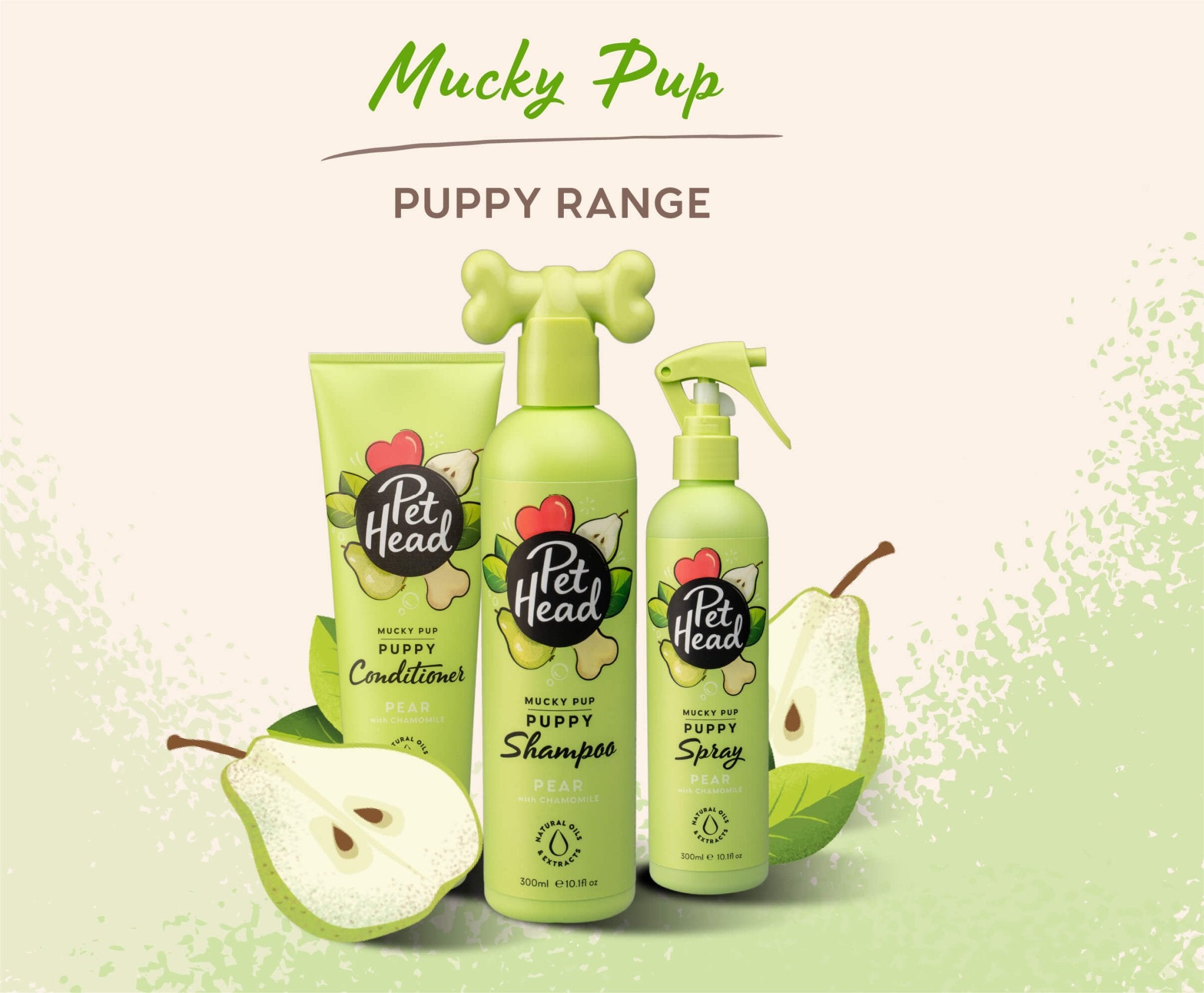 Pet Head Mucky Pup Puppy Conditioner Pear (250ml) - Wuffies