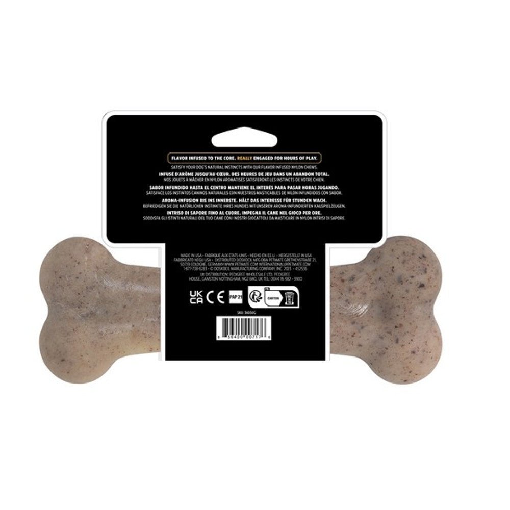 Pet Qwerks Barkbone Original Bacon Chew Toy (Large) - Wuffies