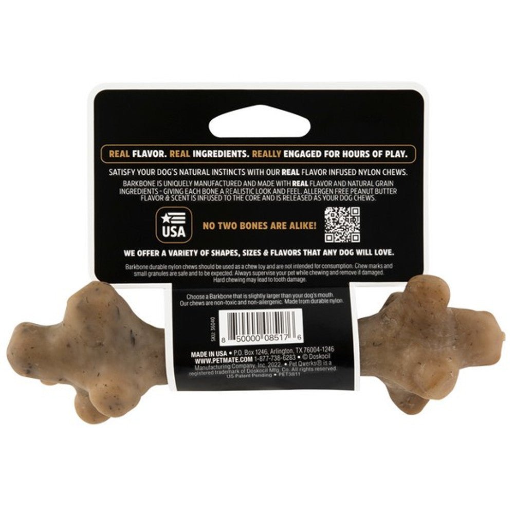 Pet Qwerks Barkbone Peanut Butter Stick Chew Toy (Small) - Wuffies