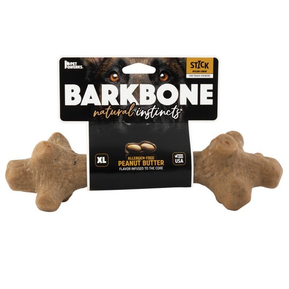 Pet Qwerks Barkbone Peanut Butter Stick Chew Toy (X - Large) - Wuffies