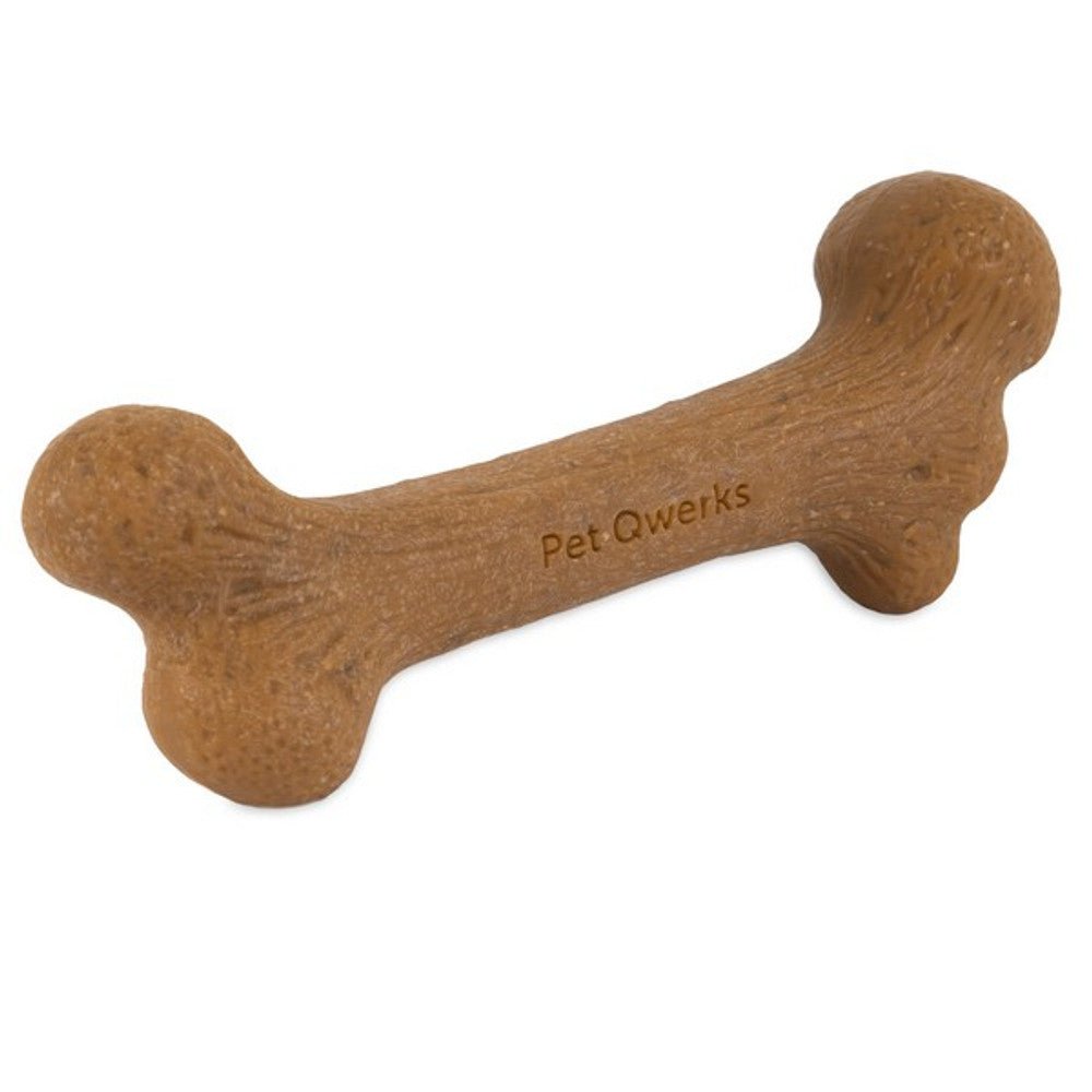 Pet Qwerks Dinosaur Barkbone Peanut Butter Wood Chew Toy (Large) - Wuffies