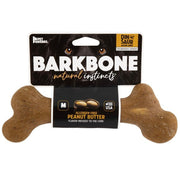 Pet Qwerks Dinosaur Barkbone Peanut Butter Wood Chew Toy (Medium) - Wuffies