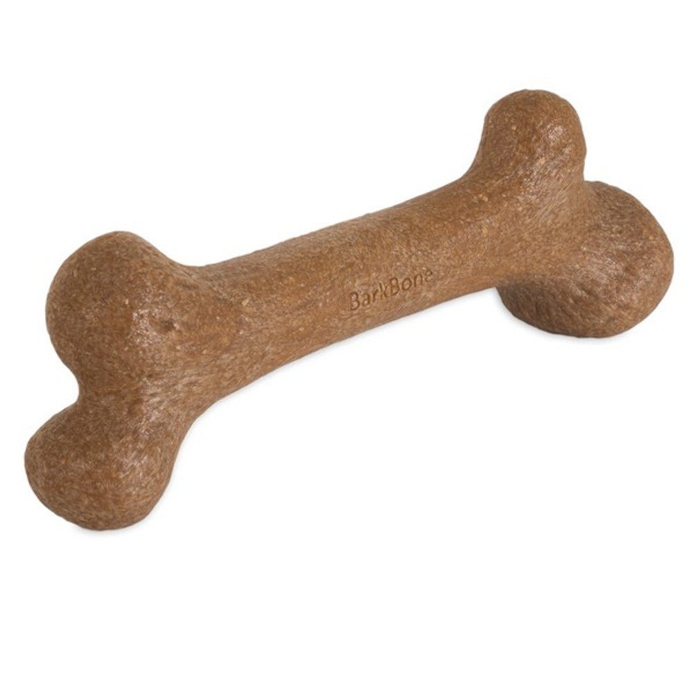 Pet Qwerks Dinosaur Barkbone Peanut Butter Wood Chew Toy (Medium) - Wuffies