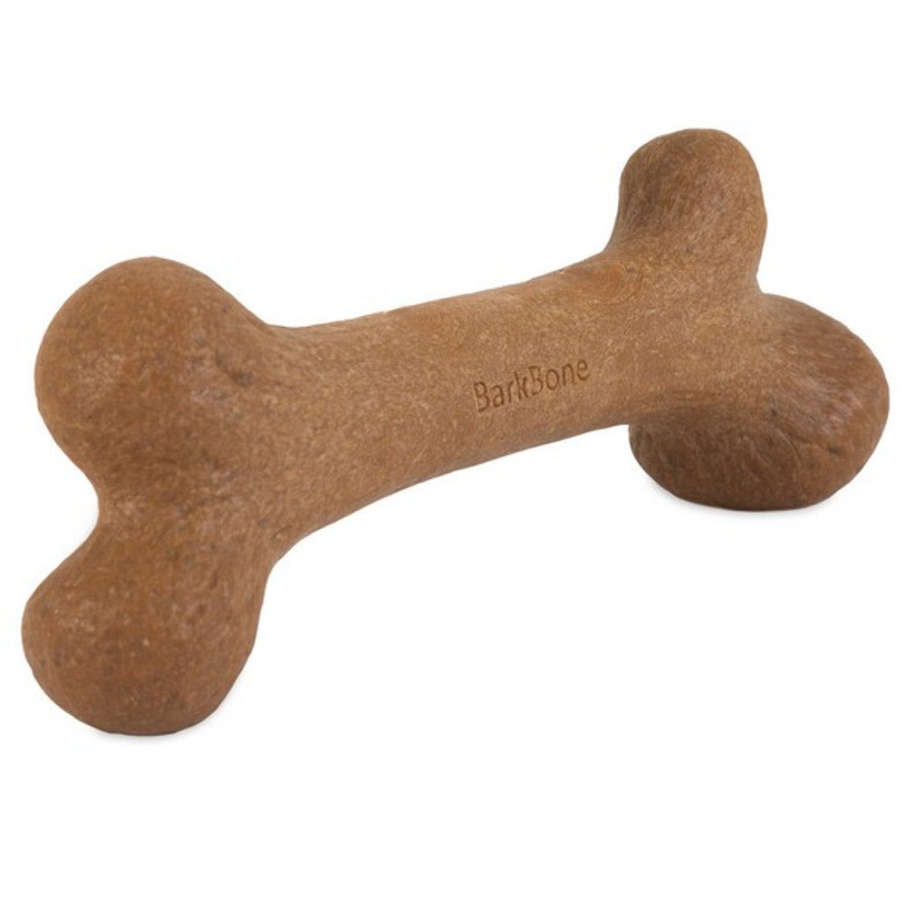 Pet Qwerks Dinosaur Barkbone Peanut Butter Wood Chew Toy (Small) - Wuffies