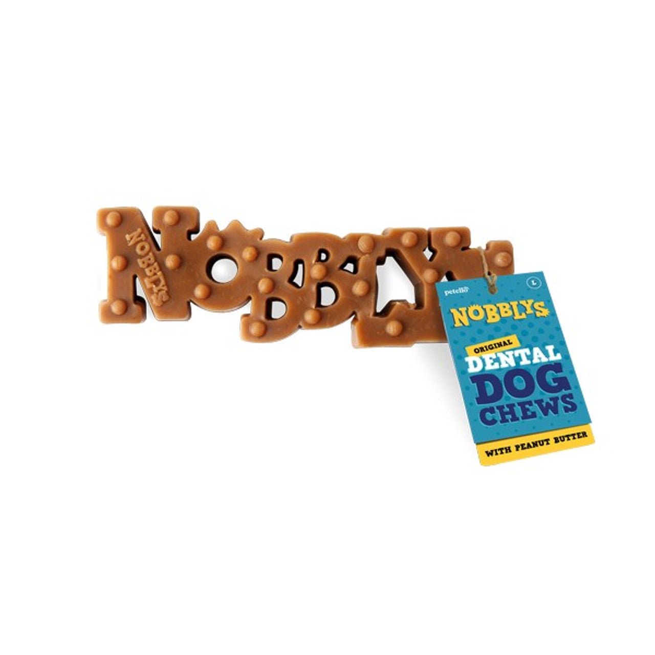Petello Nobblys Original Peanut Butter Dog Chew (60g) - Wuffies