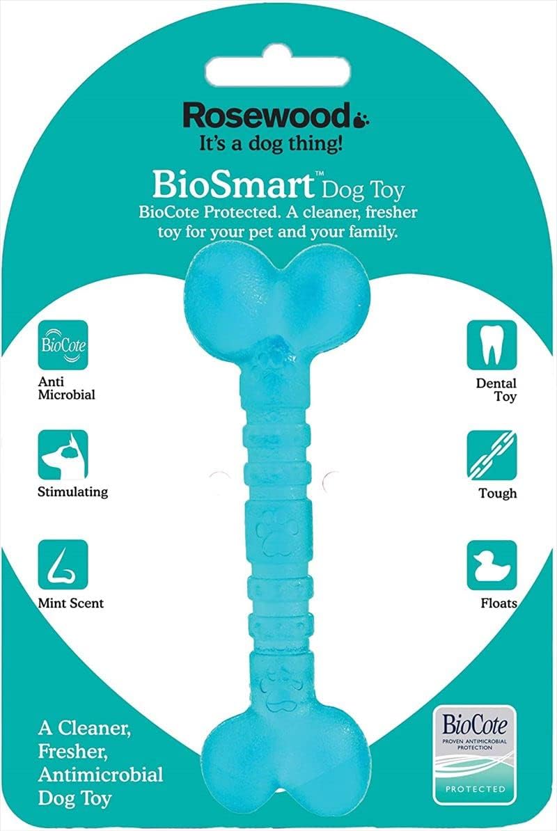 Rosewood Biosafe Blue Puppy Bone Toy - Wuffies