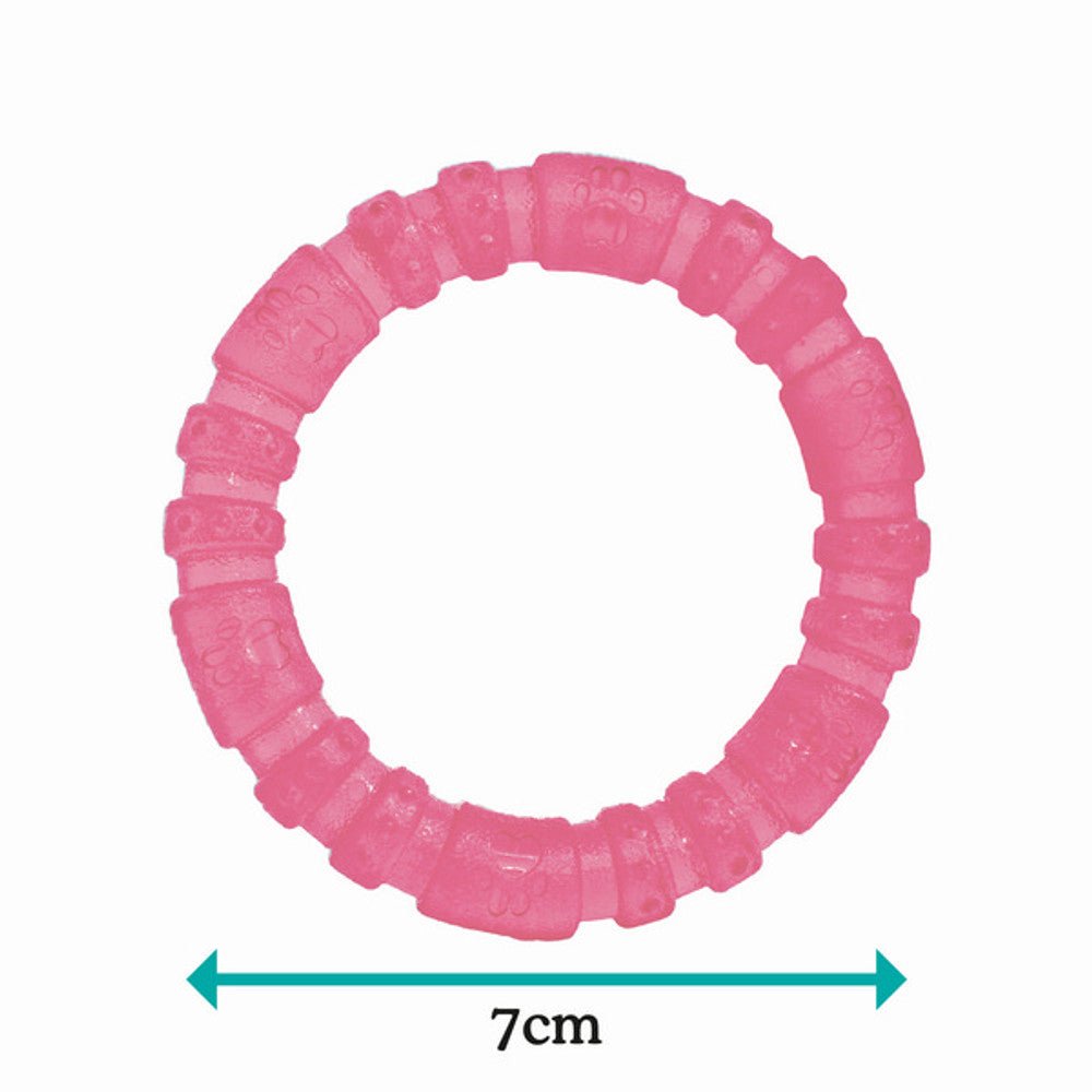 Rosewood Biosafe Blue Puppy Ring Dog Toy (Pink) - Wuffies
