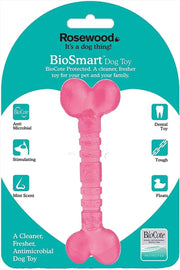 Rosewood Biosafe Pink Puppy Bone Toy - Wuffies