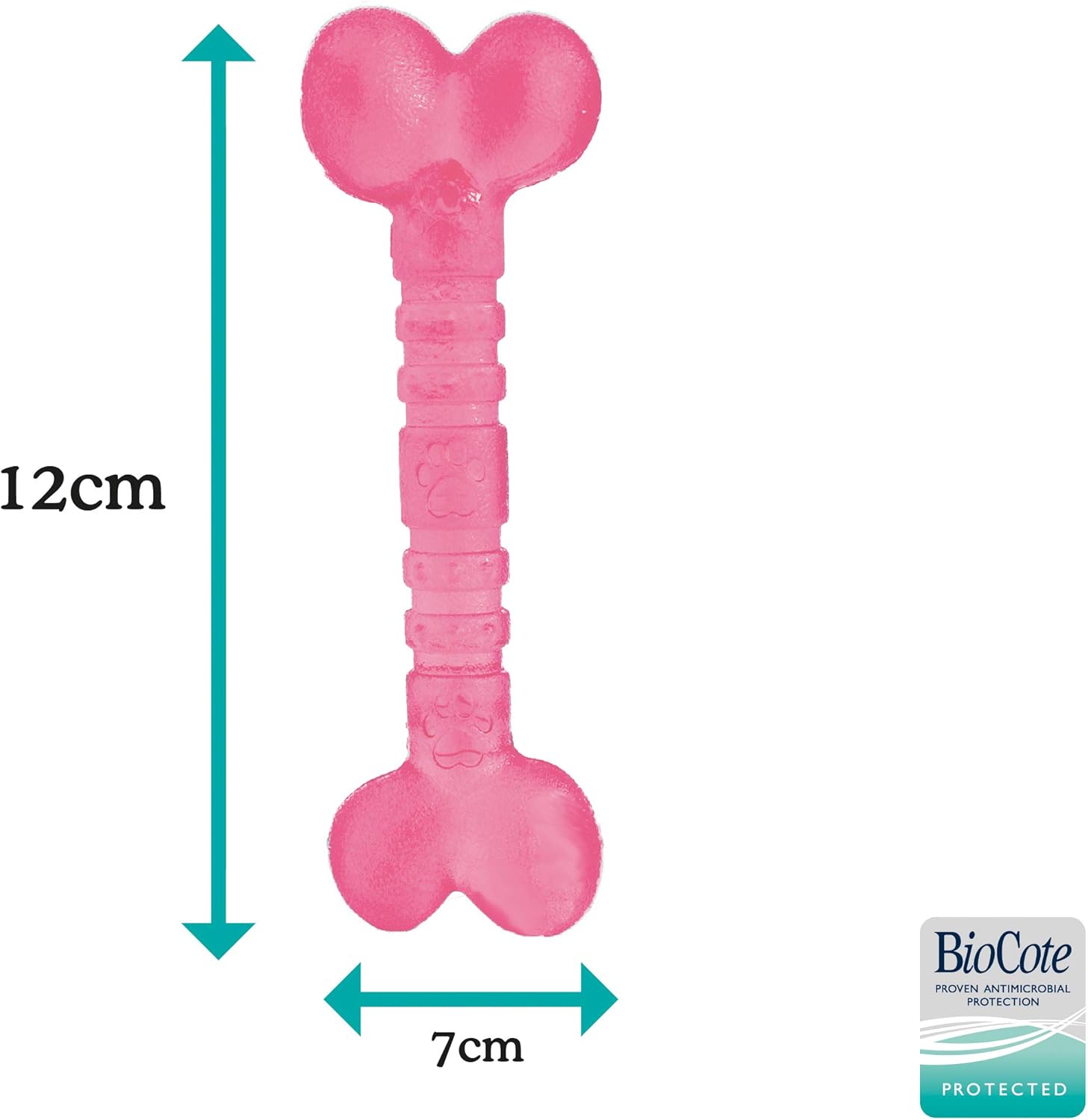 Rosewood Biosafe Pink Puppy Bone Toy - Wuffies