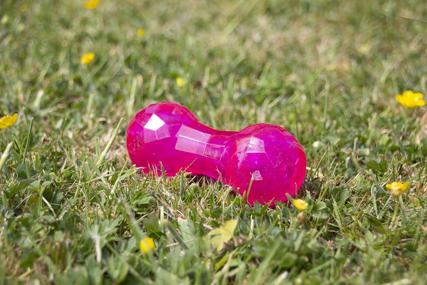 Rosewood Biosafe Pink Puppy Dumbbell Treat Dispensing Toy - Wuffies