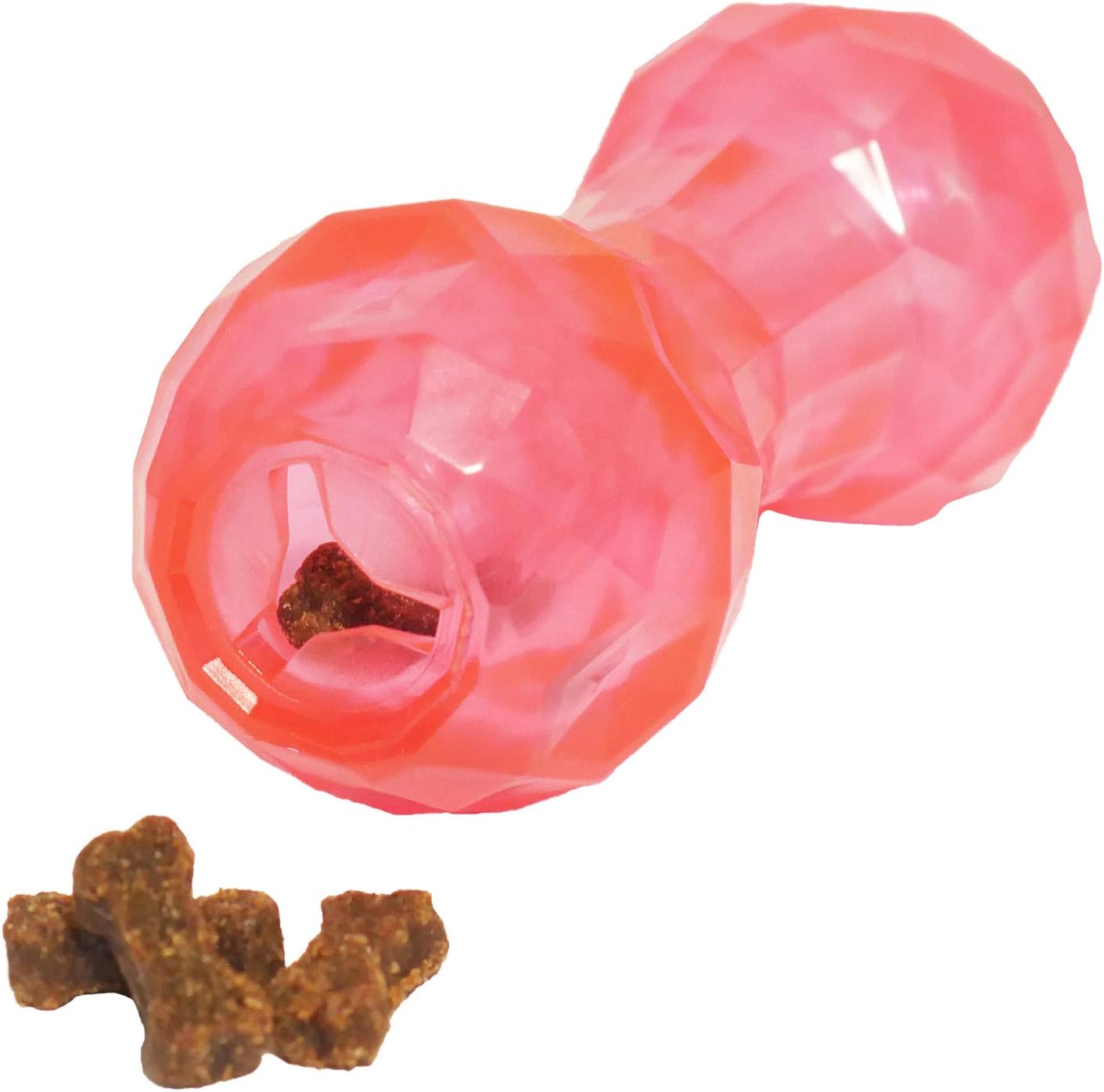 Rosewood Biosafe Pink Puppy Dumbbell Treat Dispensing Toy - Wuffies