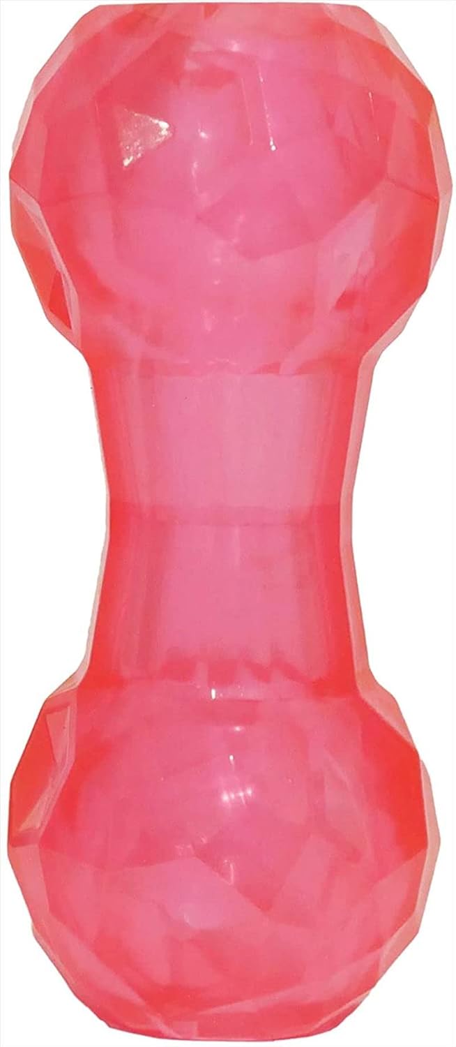 Rosewood Biosafe Pink Puppy Dumbbell Treat Dispensing Toy - Wuffies