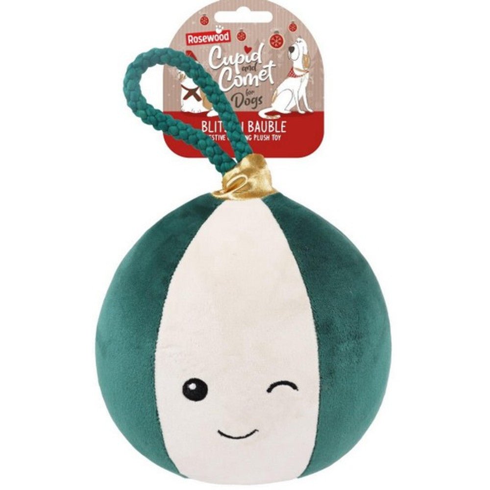 Rosewood Blitzen Bauble Christmas Dog Toy - Wuffies