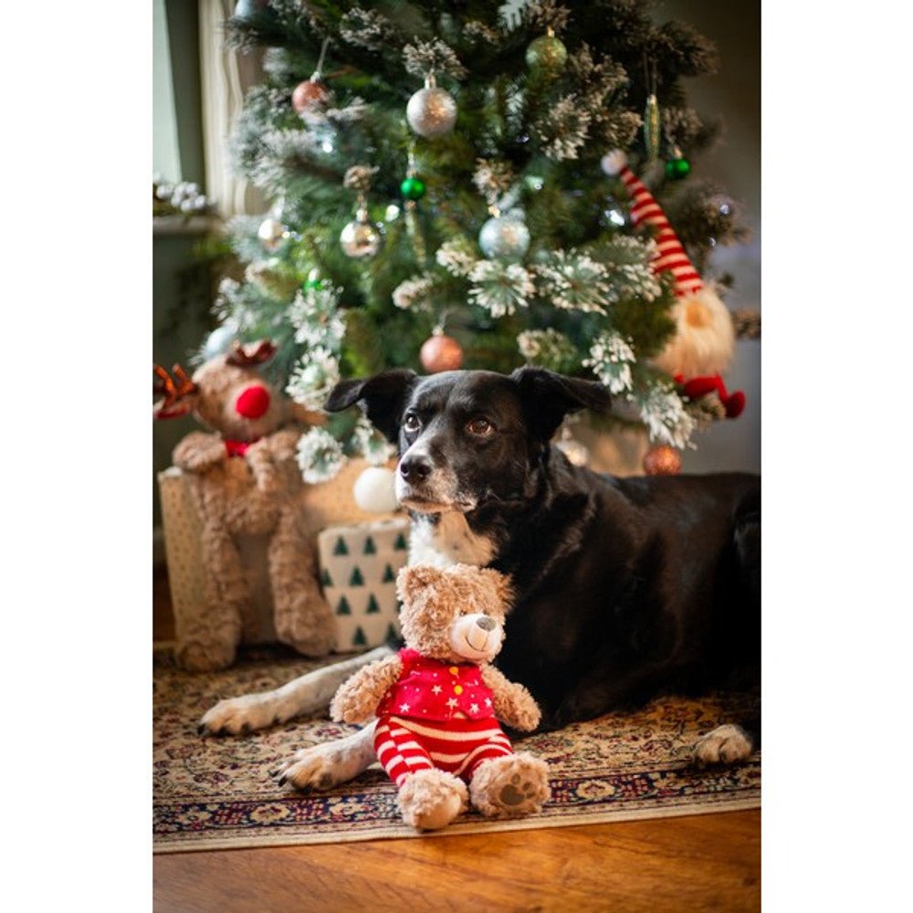 Rosewood Buddy Bear Christmas Dog Toy - Wuffies