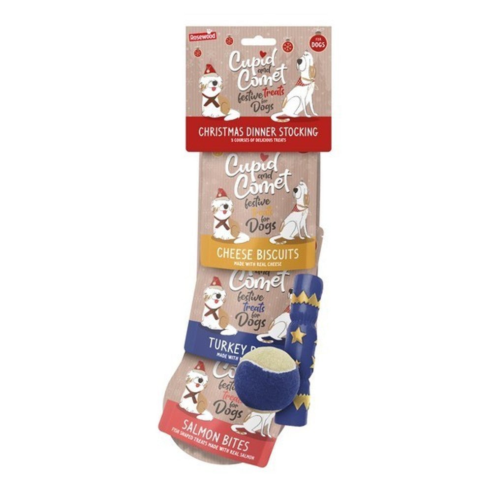 Rosewood Christmas Dinner Dog Stocking - Wuffies