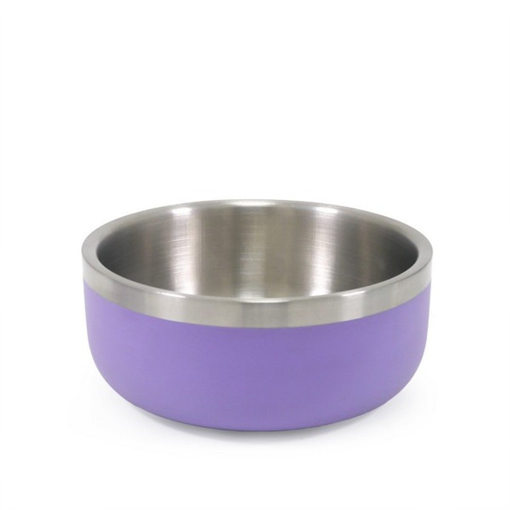 Rosewood Double Wall Stainless Steel Bowl Lilac (Various Sizes) - Wuffies