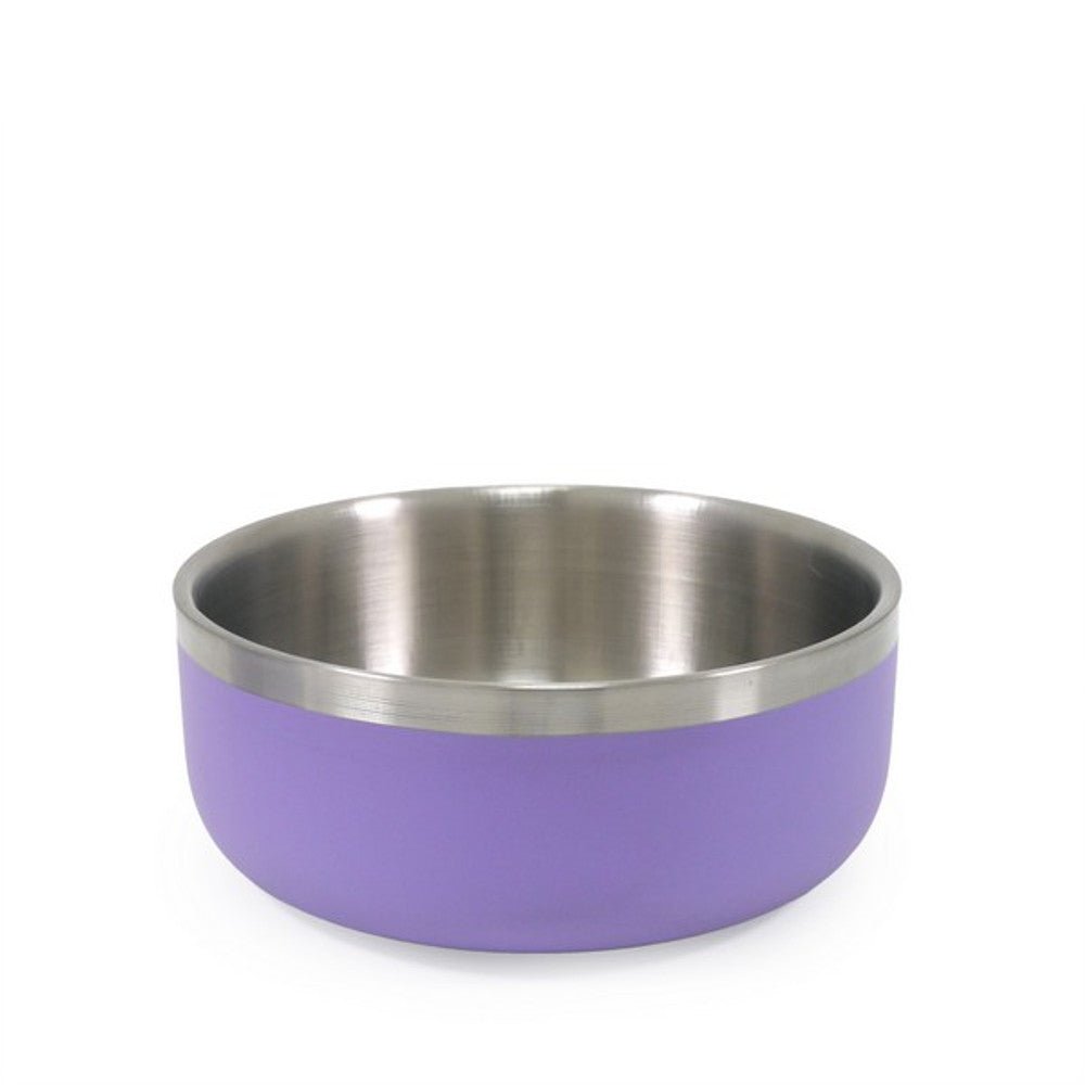 Rosewood Double Wall Stainless Steel Bowl Lilac (Various Sizes) - Wuffies