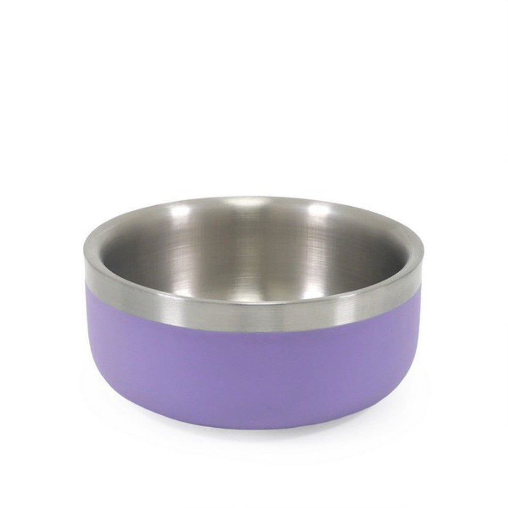 Rosewood Double Wall Stainless Steel Bowl Lilac (Various Sizes) - Wuffies