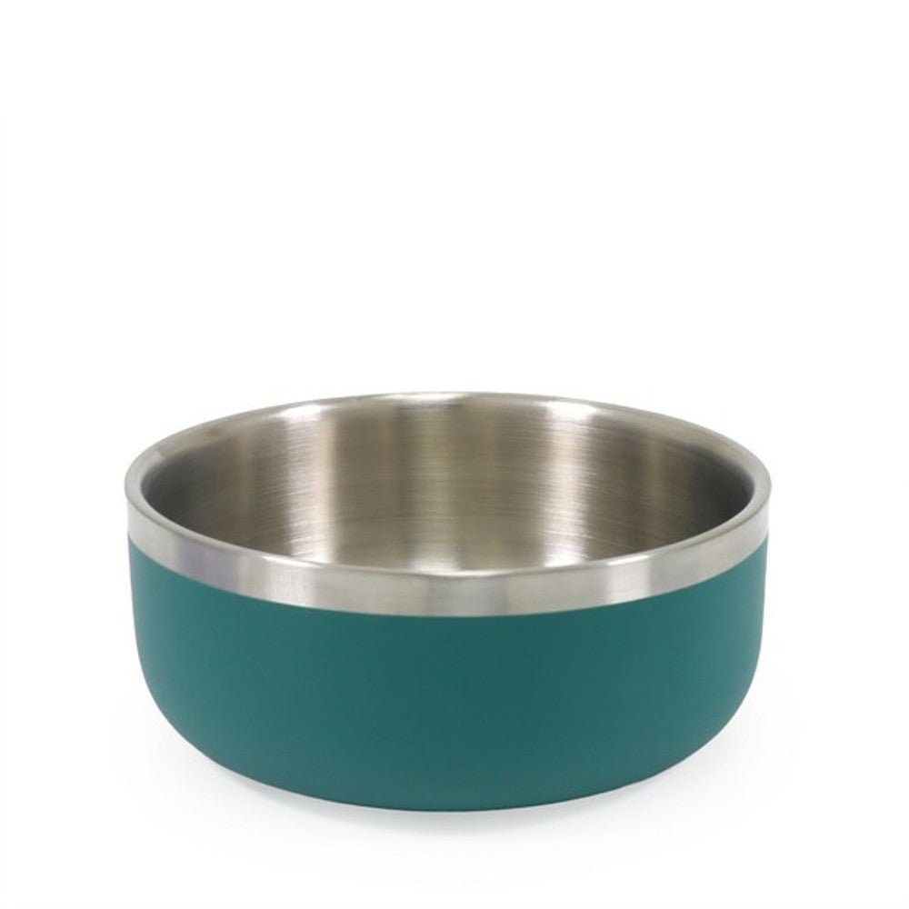 Rosewood Double Wall Stainless Steel Bowl Teal (Various Sizes) - Wuffies