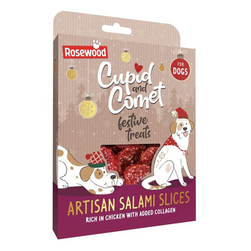 Rosewood Luxury Festive Artisan Salami Slices For Dogs (200G) - Wuffies