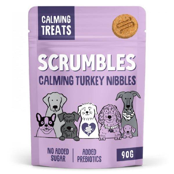 Scrumbles Dog Treats Nibbles Turkey Calming Treats (100g) - Wuffies