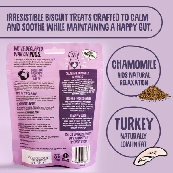 Scrumbles Dog Treats Nibbles Turkey Calming Treats (100g) - Wuffies
