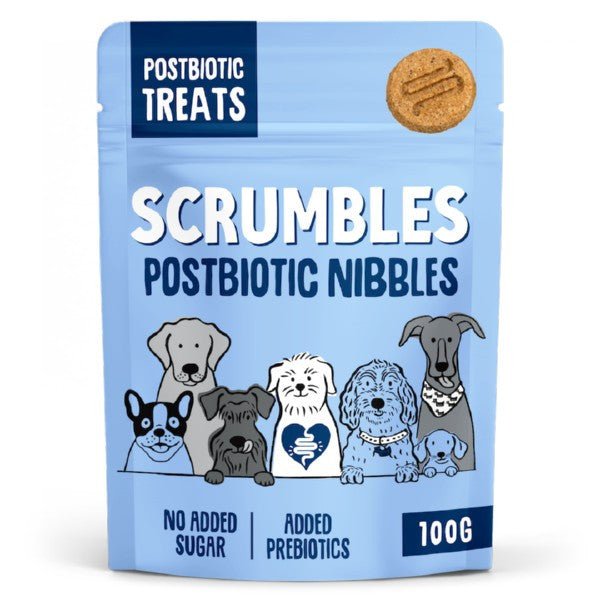 Scrumbles Dog Treats Postbiotic Nibbles (100g) - Wuffies