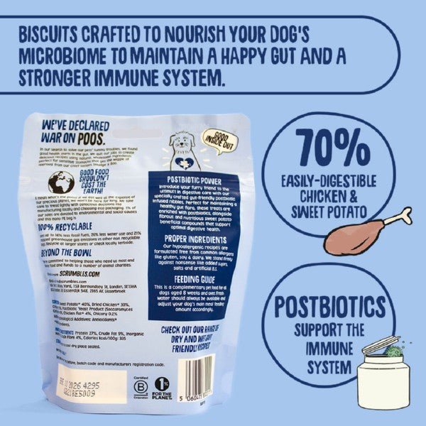 Scrumbles Dog Treats Postbiotic Nibbles (100g) - Wuffies