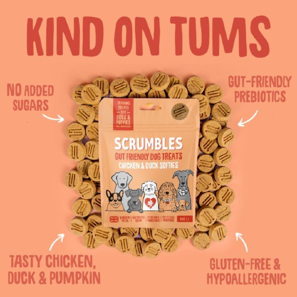 Scrumbles Dog Treats Softies Chicken & Duck Training Treats (90g) - Wuffies