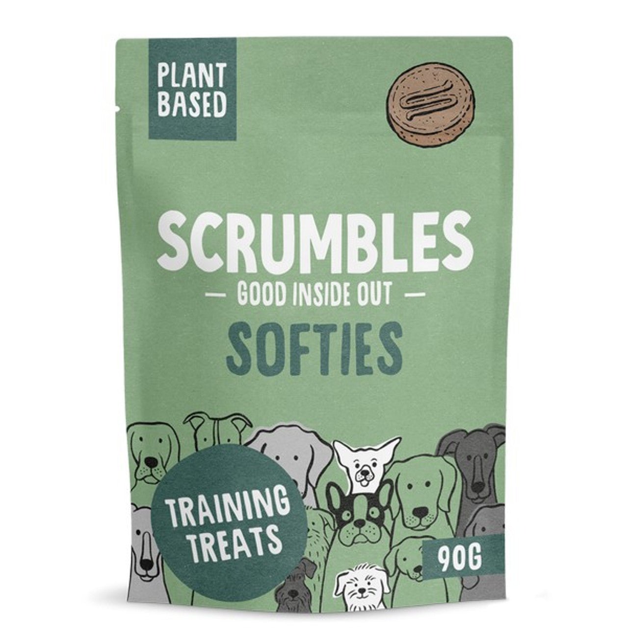 Scrumbles Dog Treats Softies Plant Based Training Treats (90g) - Wuffies