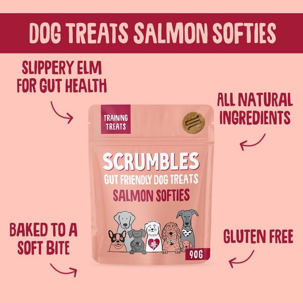 Scrumbles Dog Treats Softies Salmon Training Treats (90g) - Wuffies