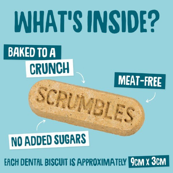 Scrumbles Gnashers for Dogs Daily Dental Bones 7Pk (Pouch) - Wuffies