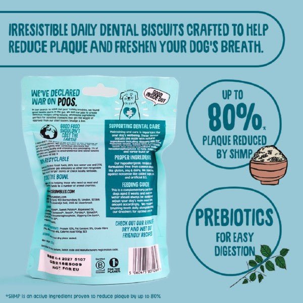 Scrumbles Gnashers for Dogs Daily Dental Bones 7Pk (Pouch) - Wuffies