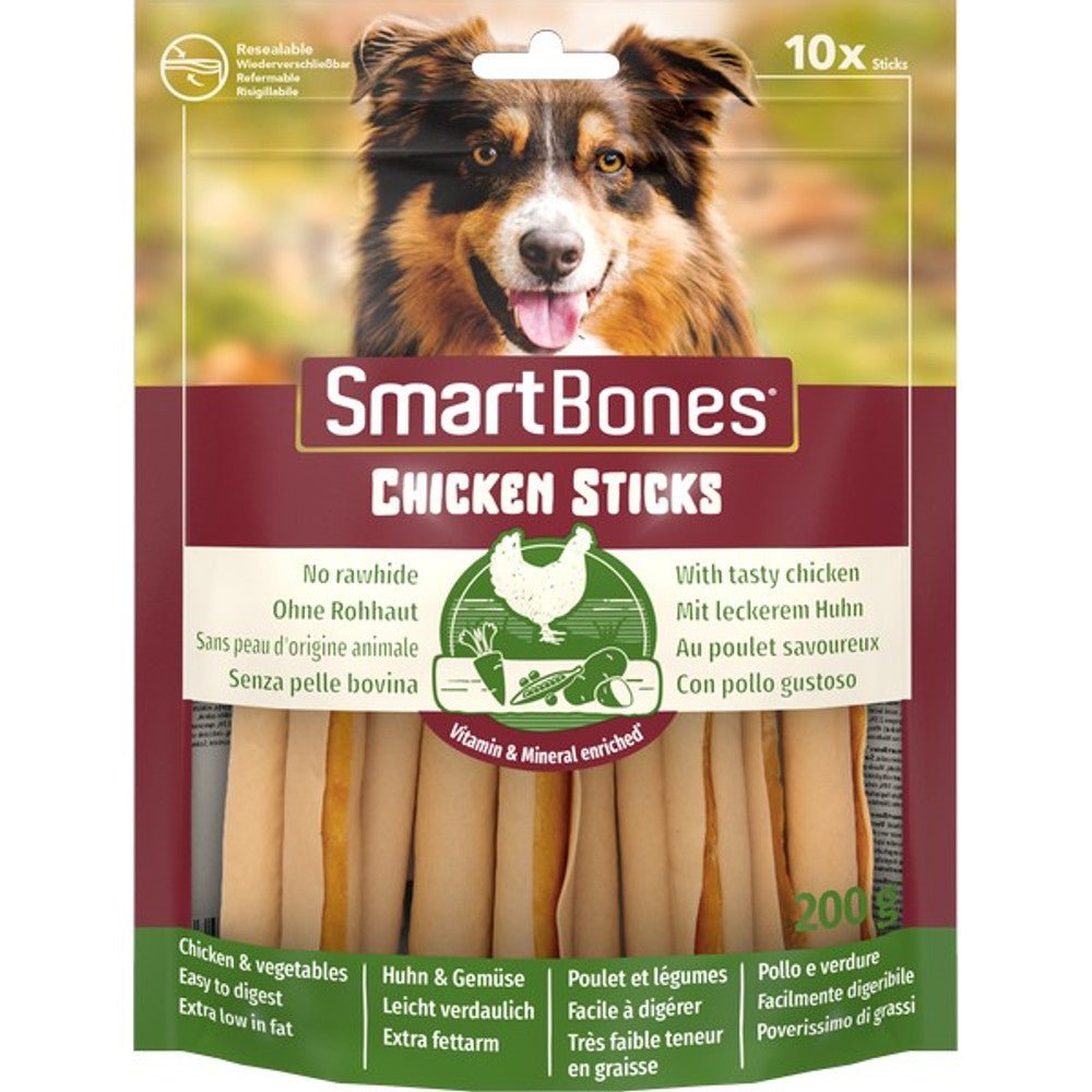 SmartBones SmartSticks Chicken Dog Chews (10 Pack) - Wuffies