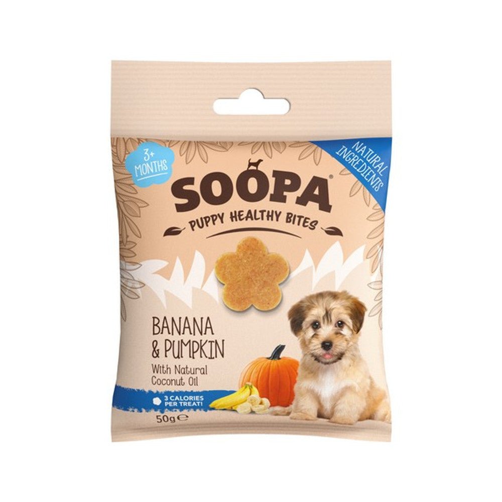 Soopa Banana & Pumpkin Puppy Bites (50g) - Wuffies