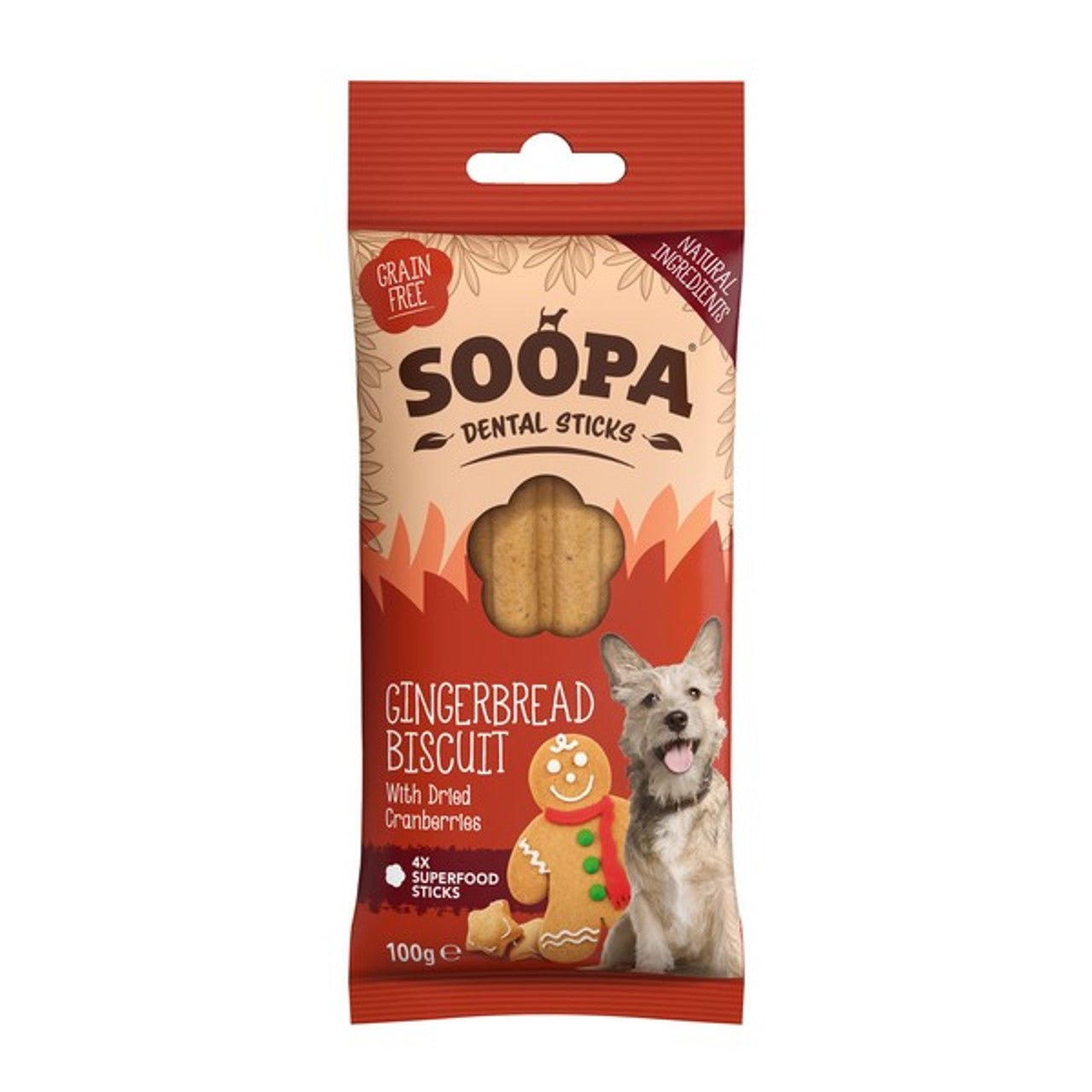 Soopa Gingerbread Latte Sticks (100g) - Wuffies