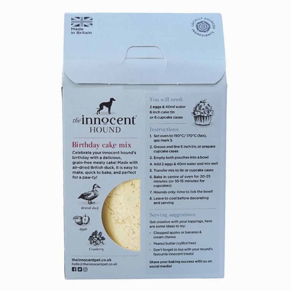 The Innocent Hound Dog Birthday Cake Mix (255g) - Wuffies